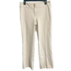Anne Klein Women's Stretch Light Tan Straight Leg Pants Size 10